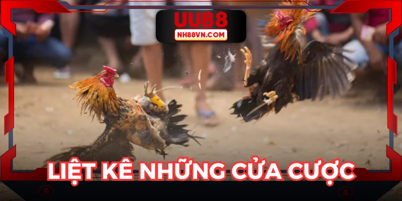 Tổng hợp các loại kèo đá gà UU88 được người chơi săn đón